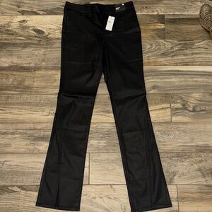 Express Black Flare Skyscraper Mid Rise Jeans